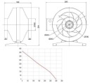 BESTFAN 100 мм металлический канальный вентилятор 230v KAN-100BL EFFICIENT 100