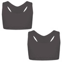 2 ХЛОПКОВЫЕ БЮСТГАЛЬТЕРЫ ДЛЯ ДЕВОЧЕК HIT 140/146