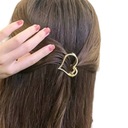 ЗАЖИМ ДЛЯ ВОЛОС СЕРДЦЕ ЗОЛОТАЯ КАПКА ЧЕЛЮСТЬ Сердце маленькое