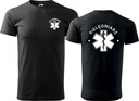 Koszulka medyczna męska PIELĘGNIARZ XL Długość rękawa 22 cm