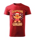 KOSZULKA T-SHIRT CZERWONA MĘSKA ŚWIĄTECZNA PREZENT ŚWIĄTECZNE CIACHO L