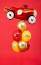 Набор из 6 автомобильных шариков с днем ​​рождения.