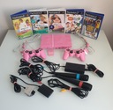 Тонкая розовая консоль SONY PS2 PLAYSTATION 2