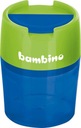 Двойная металлическая точилка с контейнером BAMBINO, микс цветов