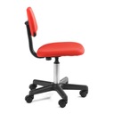 Кресло тканевое поворотное ФД-1, детское кресло к парте, красный