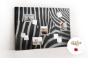 Декоративная доска для идей 120x80 Узор зебры
