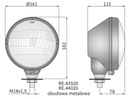 REFLEKTORIUS ŽIBINTAS PRIEKINĖ KAIRĖ META C330 C360 WESEM nuotrauka 3