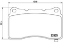 ZAPATAS DE FRENADO CADILLAC STS 05- PARTE DELANTERA 