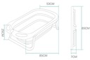 Большая детская ванночка, складная, термометр, сиденье, подушка, силиконовая пробка.