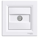 SCHNEIDER ASFORA ТВ РОЗЕТКА 4 ​​дБ ПРОХОДНАЯ БЕЛАЯ