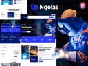 Шаблон Elementor услуг по сварке и резке Ngelas
