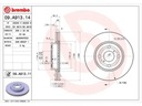 DISCOS PARTE DELANTERA BREMBO 09.A913.14 