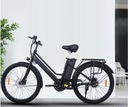 E-BIKE Elektryczny rower miejski 350W 80km 36v 26&quot; Kolor czarny