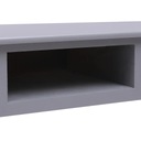 Drewniane biurko z szufladami, 108x45x76 cm, szare Szerokość mebla 108 cm
