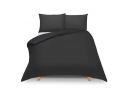 Хлопковое постельное белье черное 220x240 см