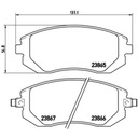 ZAPATAS BREMBO XTRA PARTE DELANTERA SUBARU FORESTER, IMPREZA, LEGACY IV, LEGACY V, OU 