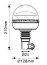 FARO BLYSKOWA ADVERTENCIA DIODO LUMINOSO LED FLEX KOGUT JUEGO CON TRZPIENIEM 