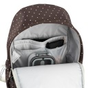 Шкільний рюкзак для дівчаток молодіжний з бантиками коричневий GoPack