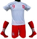 Komplet strój piłkarski Lewandowski Polska koszulka + spodenki + getry : XL Kod producenta brak
