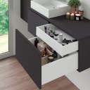 VERTEX PUSH 3D EMUCA ящик белый высокий L-450мм H-178 полное выдвижение 40кг