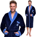 HENRY ХЛОПКОВЫЙ ДЛИННЫЙ ЭКСКЛЮЗИВНЫЙ ВЕЛЮРОВЫЙ МУЖСКОЙ ХАЛАТ 4XL