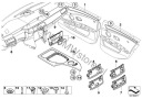 BMW 5 E60 E61 LIFT MOULURE DÉCOR TABLEAU DE BORD BOIS MASK BOÎTE À GANTS BOUTONS 9156031photo 11