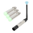 DMX512 4 шт. передатчик-приемник комплект портативный 2,4G ISM беспроводной
