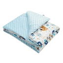 Detská deka z Minky s výplňou Medvedíky modrá 80x102 cm Kód výrobcu 8596164072417