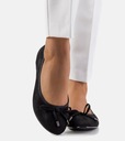 Čierne baleríny dámske krokodílie topánky GD-FL802 17545 veľkosť 36 Veľkosť 36