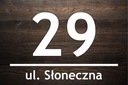 АЛЮМИНИЕВАЯ адресная табличка с номером дома