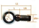 TERMINAL OCZKOWA M26 AL TUBULADURA 21-23MM CINCADO OEM 