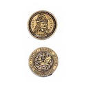 ВАМПИР ЗОЛОТАЯ МЕТАЛЛИЧЕСКАЯ МОНЕТА 1 ПК РПГ РОЛП