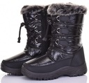 УДОБНЫЕ ЖЕНСКИЕ СНЕЖНЫЕ БОТИНКИ НА МЕХЕ ТЕПЛЫЕ ЗИМНИЕ БОТИНКИ, ЧЕРНЫЕ