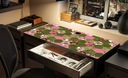 Защитный коврик для стола ИКЕА 105, шестиугольники розовые.