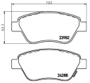 КОМПЛЕКТ ГАЛЬМІВНИЙ ДИСКИ 257MM + КОЛОДКИ ПЕРІД OPEL ADAM 2014-2019R. [M13]  (17848416562) фото min 14
