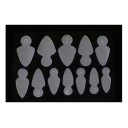 Силиконовые формы для французской двойной формы Almond Short C