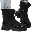 Черные женские утепленные зимние ботинки HY857 r39