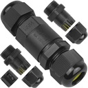 ГЕРМЕТИЧНЫЙ РАЗЪЕМ IP68, 3-Х КОНЕЧНАЯ ВОДОНЕПРОНИЦАЕМАЯ МУФТА