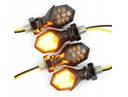 Поворотники универсальные 4x9LED MINI Arrows Fleas Approval Дымчатый