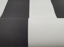 Vinylová tapeta na vlies umývateľná biela čierne pruhy prúžky 53 cmx10 m Dĺžka 10 m