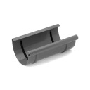 Соединитель водосточного желоба BRYZA 75 - ГРАФИТ