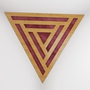 2szt Pułapki Basowe Kątowa Triangle SCIFI-F | Dąb-Burgundi