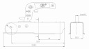 Шаровая сцепка STEELPRESS 750 кг квадрат 50 мм