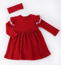 163166 Sukienka + opaska &quot;Magia Świąt&quot; Nicol - czerwony Kolor czerwony