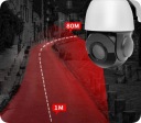 IP-камера с поддержкой PoE 5 МП ОБНАРУЖЕНИЕ ЗВУКА IP67 18-кратный оптический зум 80 м ИК-подсветка