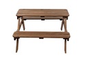 Стол для пикника со скамейками, садовый стол, деревянный стол для детей 1-4 лет.