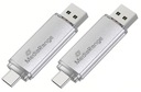 2X PENDRIVE USB-C 64GB DO SMARTFONA ANDROID IPHONE USB-A ZATYCZKI METALOWY