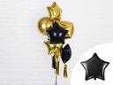 НАБОР воздушных шаров на 40-летие с конфетти из черного золота