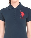 U.S. POLO ASSN bavlna tričko polo tmavomodré logo L Značka U.S. Polo Assn.