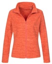 Плотная, удобная женская флисовая куртка с карманами, оранжевая XL